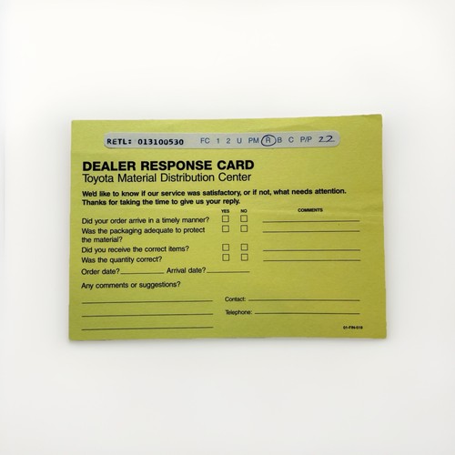 Toyota oem dealers material - toyota,
