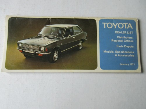 Vintage toyota usa dealer list - usa,