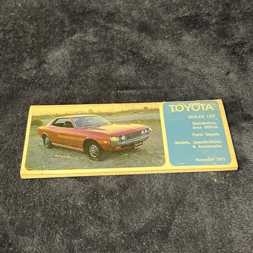 Vintage 1971 toyota dealers - vintage,