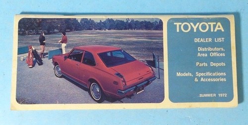 1972 toyota dealer list - 1972,