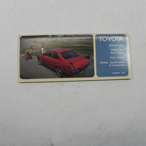 1972 toyota cars - 1972, list