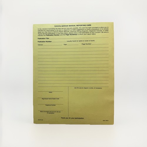 Toyota service manual - service,