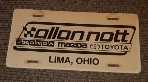 Dealer license plate car allan - car,