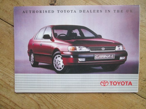 Toyota september 1995 - september, map