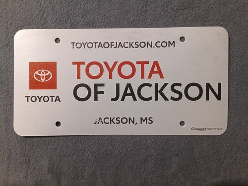 Toyota jackson dealer plate - toyota,