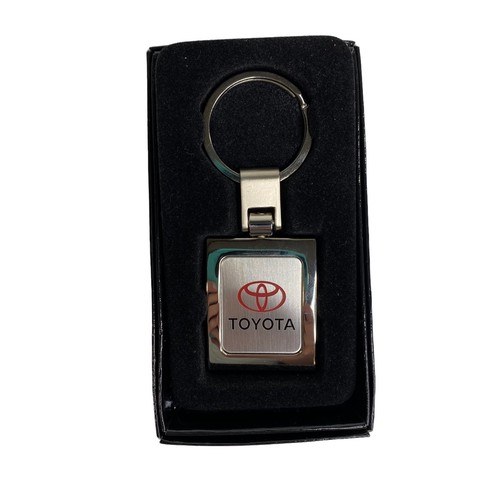 Toyota metal keychain - keychain, square