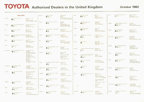 Toyota dealer network list - toyota,