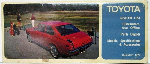 1972 toyota dealer - dealer, with
