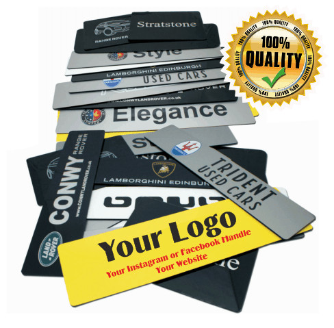 Show custom number plate - number, cover