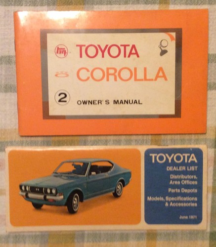 Vtg 1971 toyota corolla - vtg,