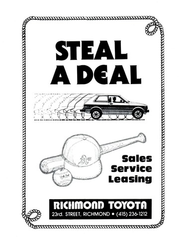1982 richmond toyota print - richmond,