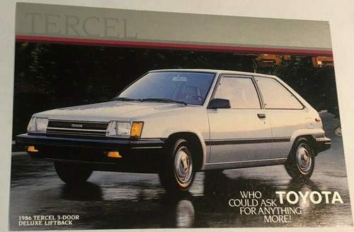 1986 toyota tercel - 1986,
