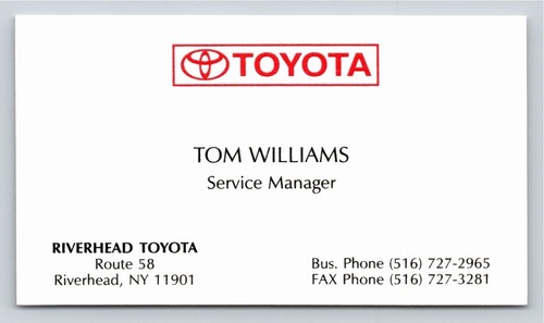 Toyota dealer riverhead tom - toyota,