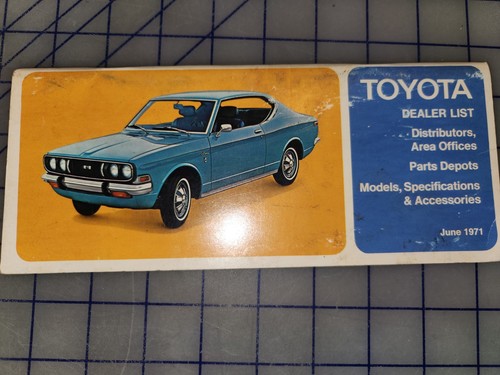 1971 toyota dealer list - toyota,