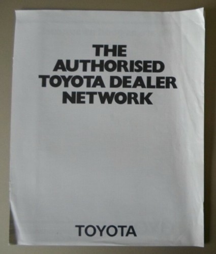 Toyota orig c1984 - toyota, mkt